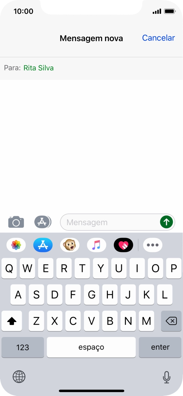 Prima o ícone de imagens.