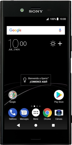 Imagen 1: Vista frontal del Sony Xperia XZ1 - Black