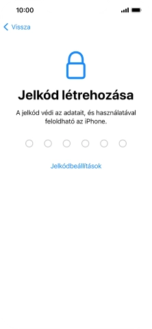 Válaszd a Jelkódbeállítások lehetőséget.