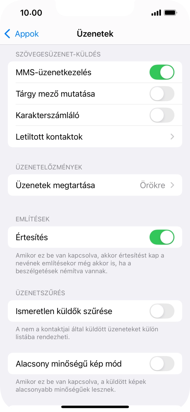Húzd az ujjad felfelé a kijelző aljáról, hogy visszatérj a kezdőképernyőhöz.