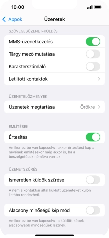 Húzd az ujjad felfelé a kijelző aljáról, hogy visszatérj a kezdőképernyőhöz.