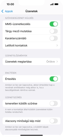 Húzd az ujjad felfelé a kijelző aljáról, hogy visszatérj a kezdőképernyőhöz.