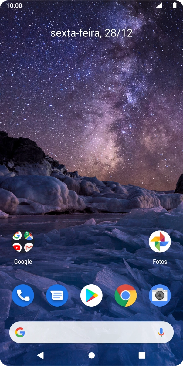 Prima o ícone de telefone.