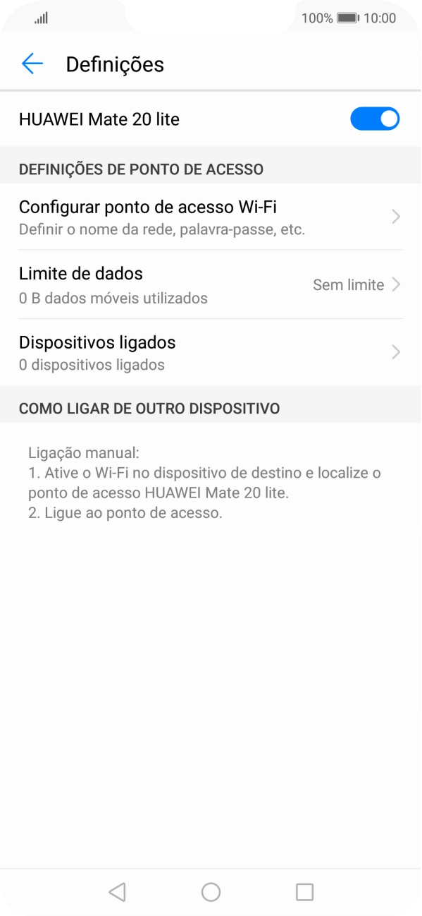 Prima a tecla de início para terminar e voltar ao ecrã inicial.