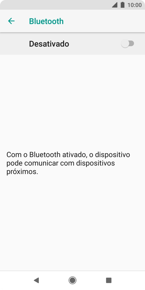 Prima o indicador para ativar a função.