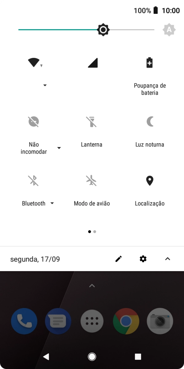 Prima a tecla de início para terminar e voltar ao ecrã inicial.