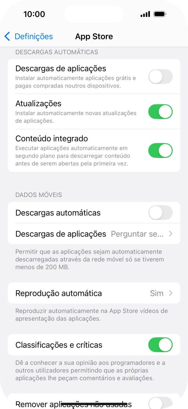 Para voltar ao ecrã inicial, deslize o dedo de baixo para cima a partir da base do ecrã.