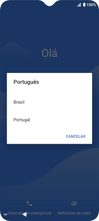 Prima o país pretendido.