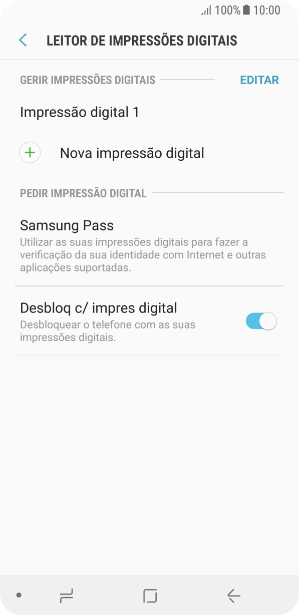 Prima a tecla de retrocesso.