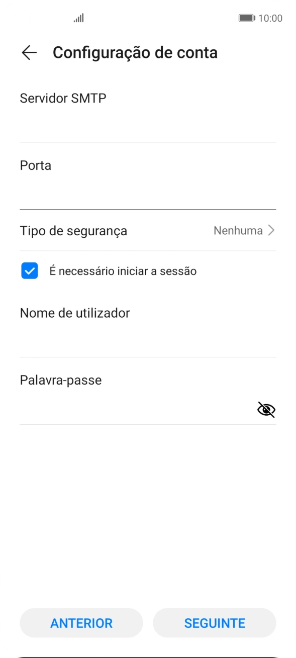 Prima Tipo de segurança.