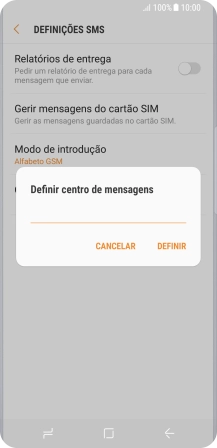 Introduza +351911616161 e prima DEFINIR.