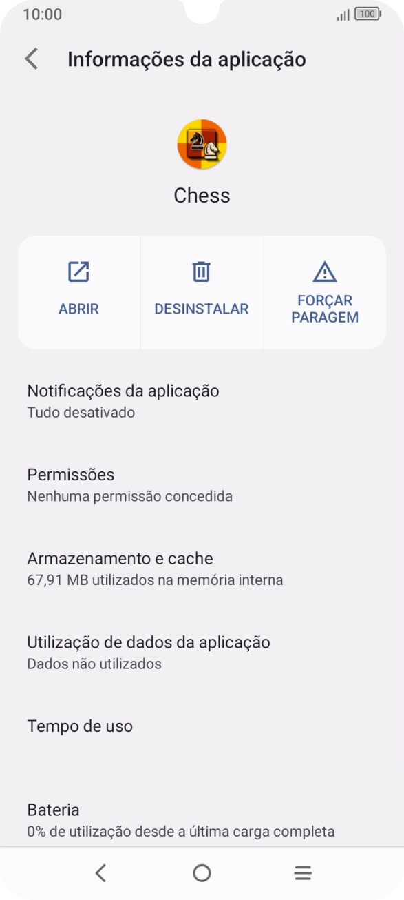 Prima Notificações da aplicação.