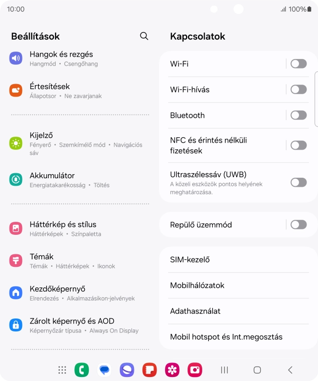 Válaszd a Zárolt képernyő és AOD lehetőséget.