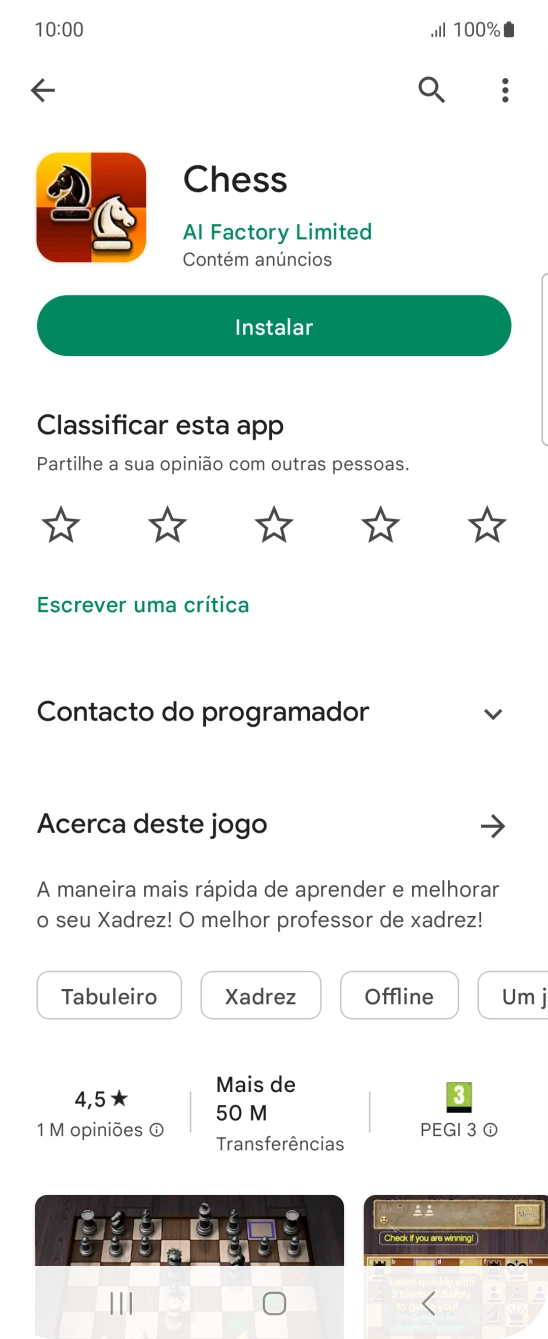 Prima a tecla de início para terminar e voltar ao ecrã inicial.