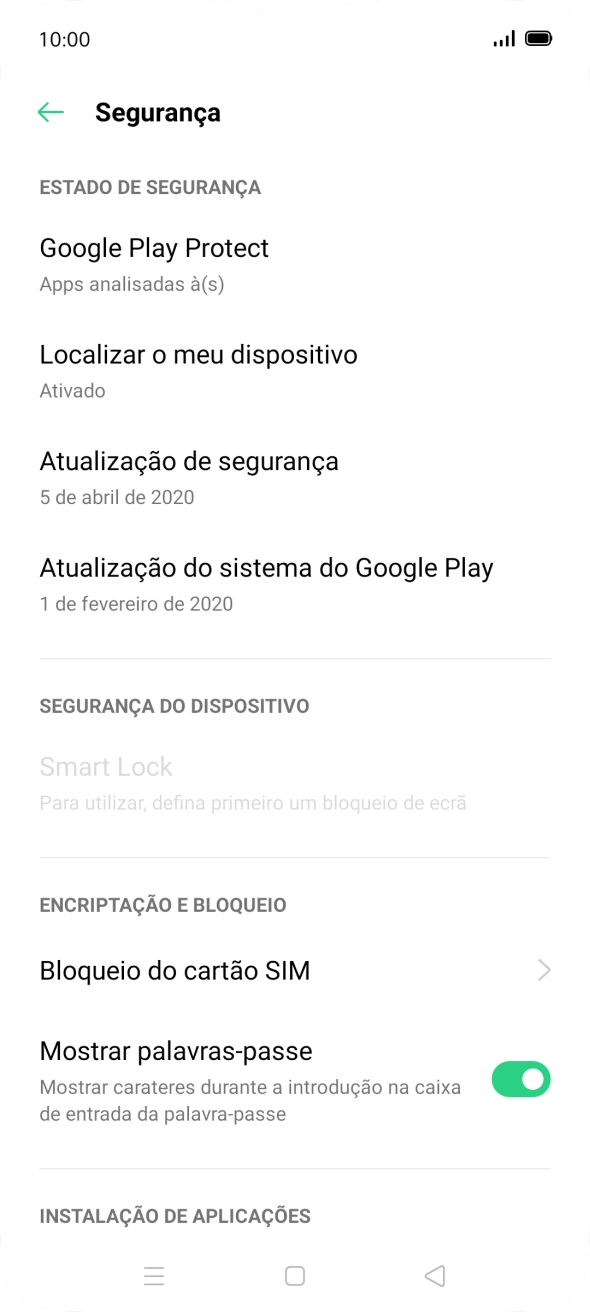 Prima Bloqueio do cartão SIM.