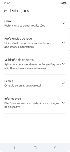 Prima Preferências de rede.