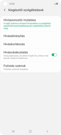 Válaszd a Hívásátirányítás lehetőséget.