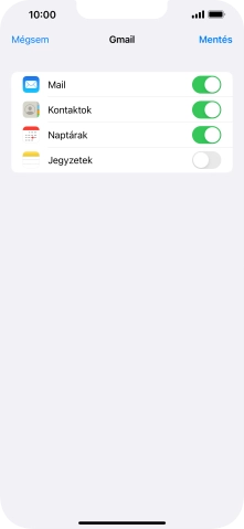 Amennyiben a kijelzőn ez a képernyőkép látható, az e-mail-fiókodat felismerte a rendszer, és automatikusan beállította. Kövesd a képernyőn megjelenő utasításokat  további adatok csatolásához, és fejezd be az új fiók létrehozását.