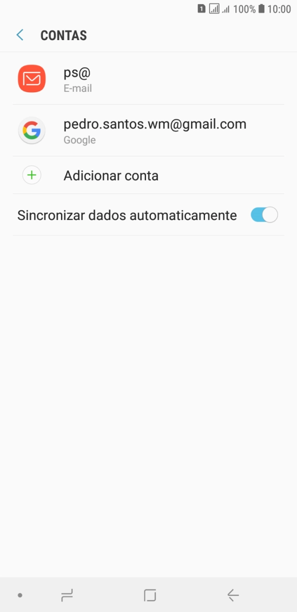 Prima a tecla de início para voltar ao ecrã inicial.