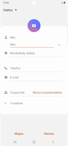 Nyisd le a névjegyzéknél legördülő menüt.