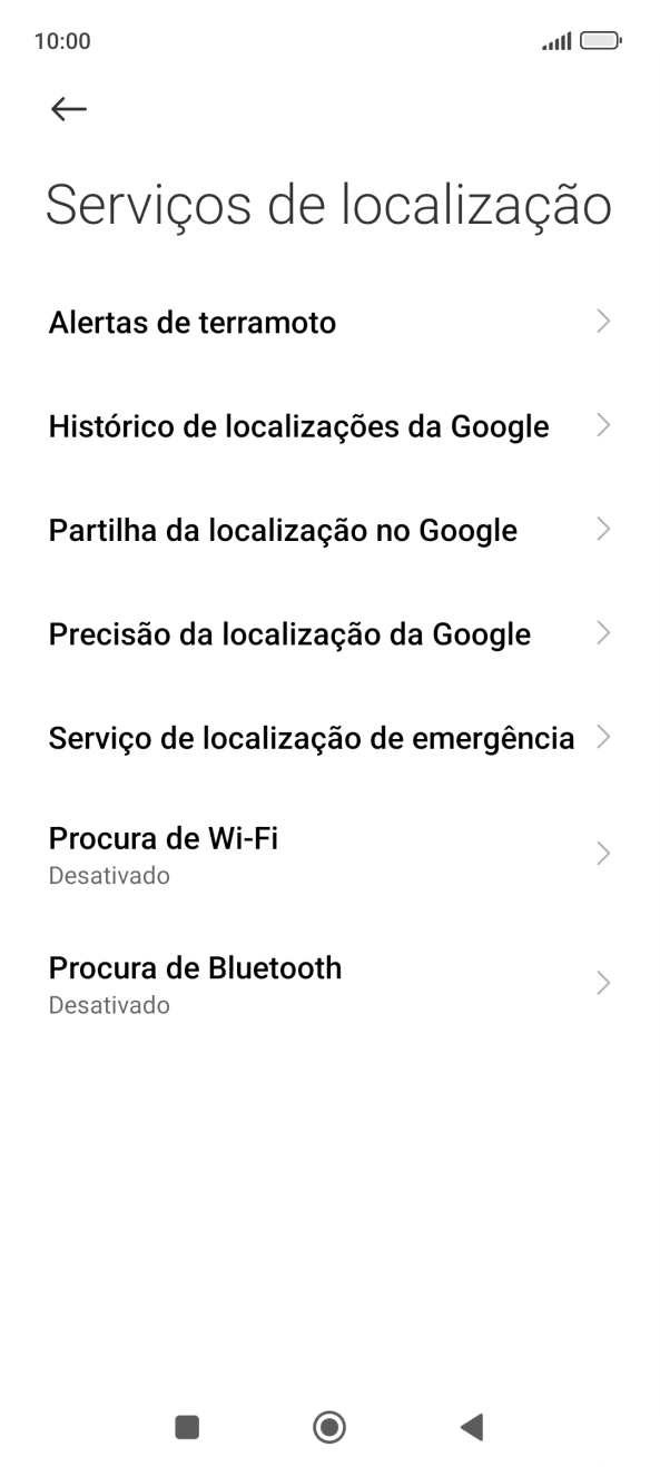 Prima Precisão da localização da Google.