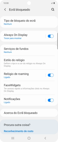 Prima a tecla de início para terminar e voltar ao ecrã inicial.