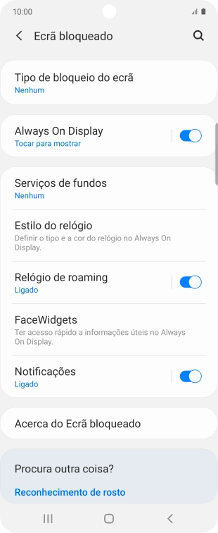 Prima a tecla de início para terminar e voltar ao ecrã inicial.