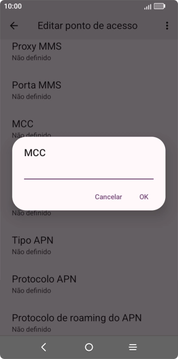 Introduza 268 e prima OK.