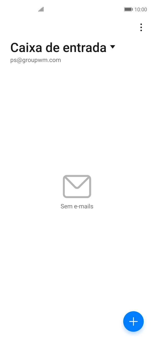 Prima o ícone de menu.