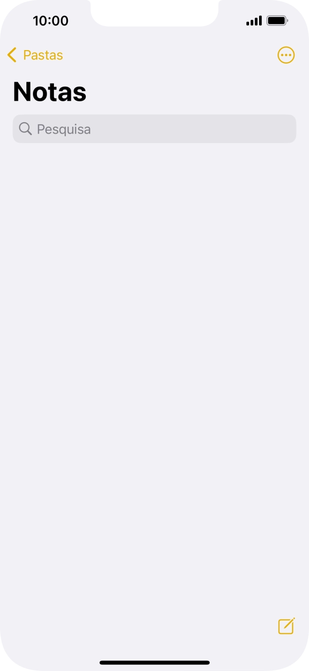 Para voltar ao ecrã inicial, deslize o dedo de baixo para cima a partir da base do ecrã.