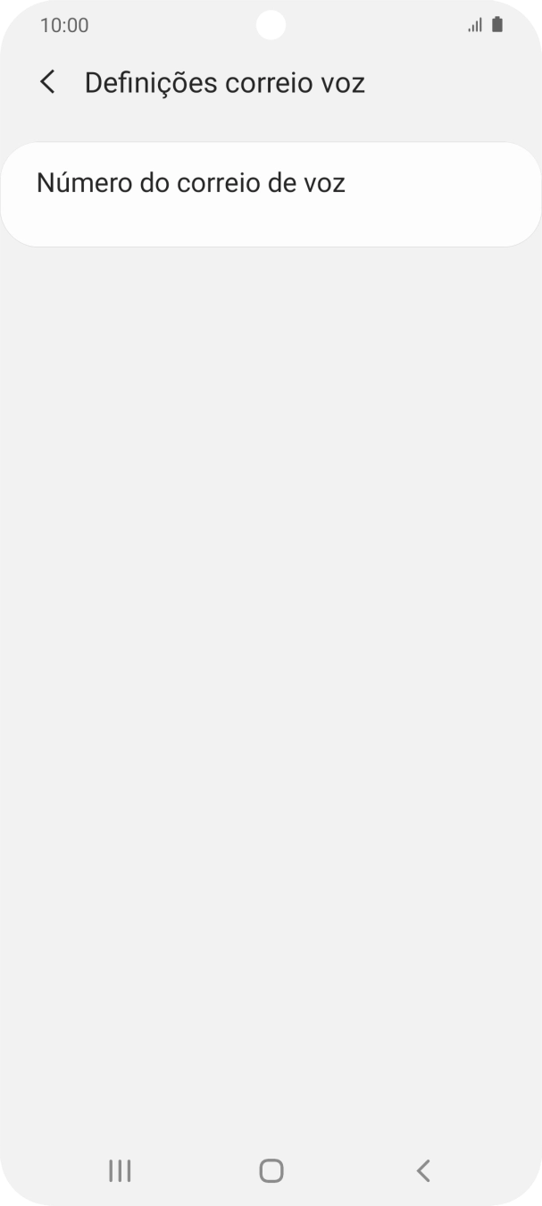 Prima Número do correio de voz.