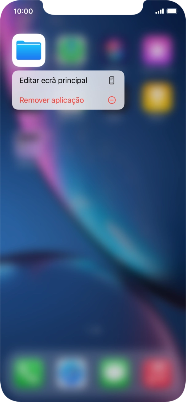 Prima Remover aplicação.