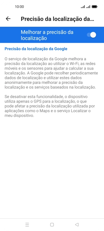 Se premir o indicador junto a 