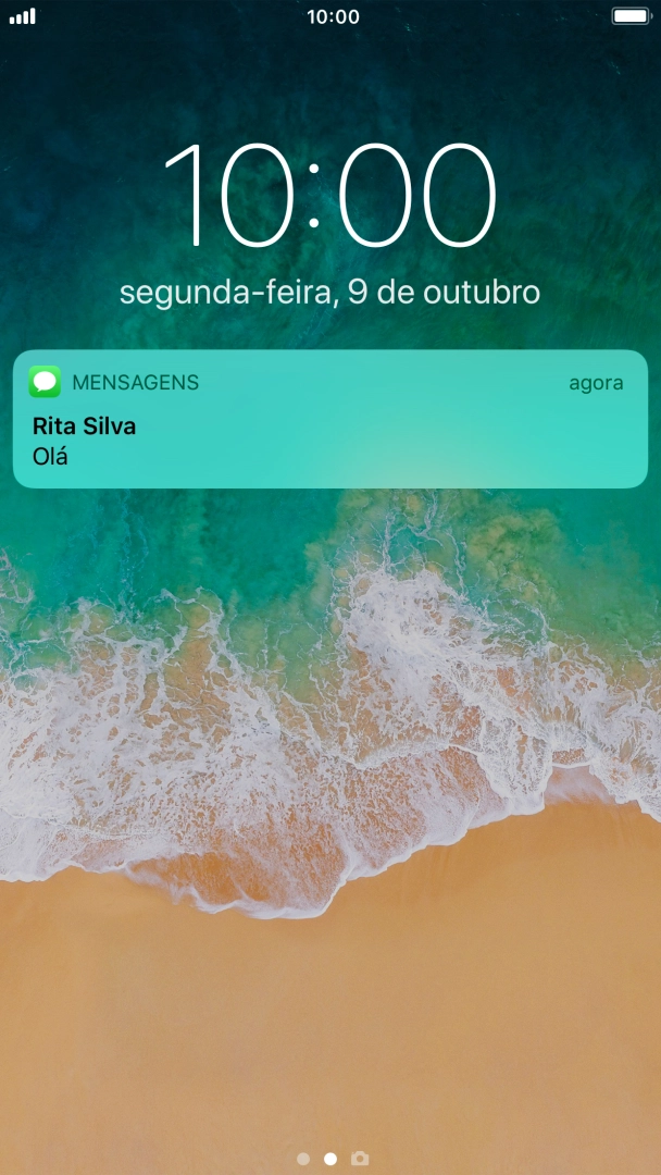 Prima a notificação pretendida e siga as indicações no ecrã para utilizar a função escolhida.