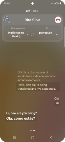 Diga a palavra ou frase pretendida e aguarde a tradução.
