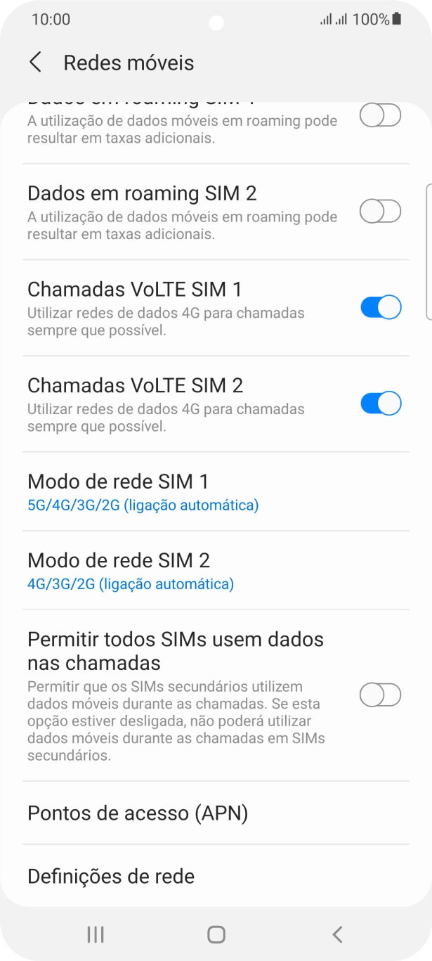 Prima Pontos de acesso (APN).