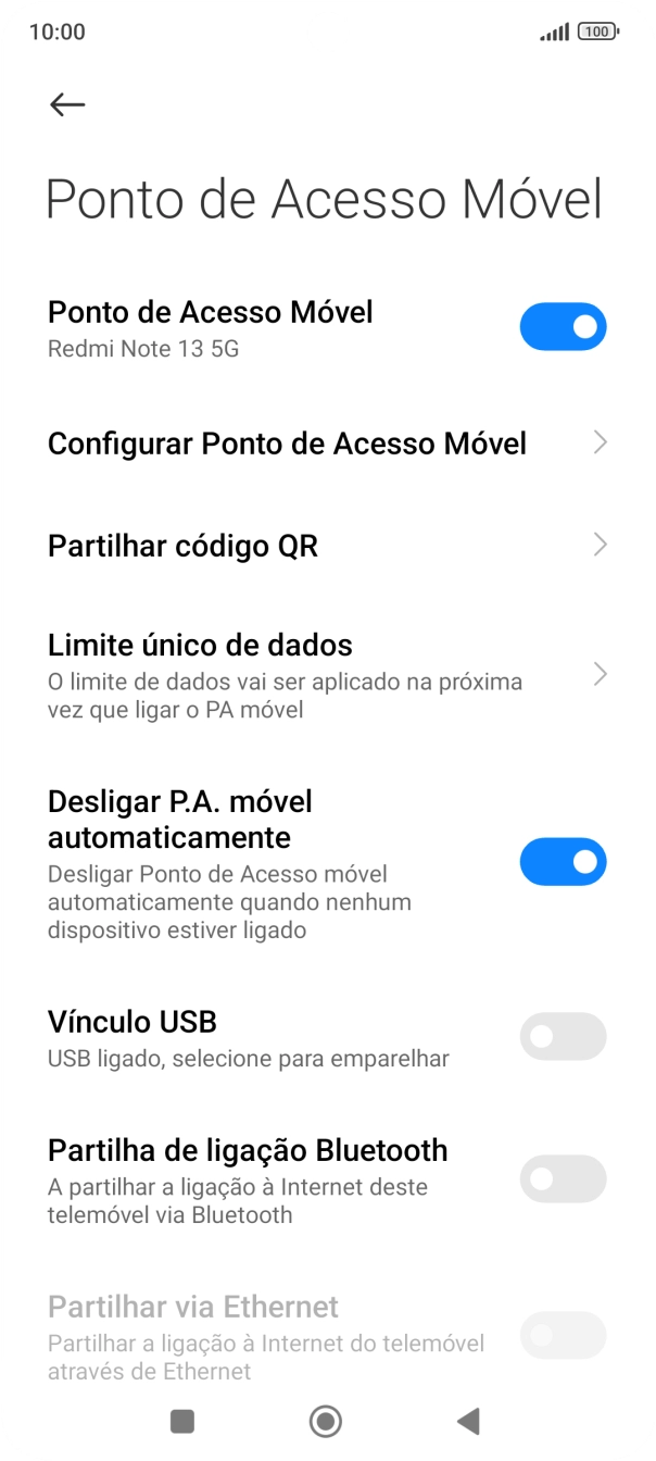 Prima a tecla de início para terminar e voltar ao ecrã inicial.