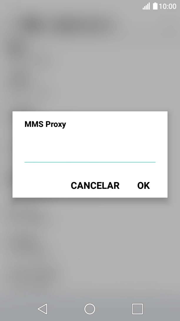 Introduza iproxy.vodafone.pt e prima OK.