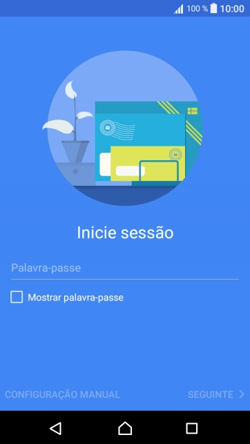 Prima Palavra-passe e introduza a password da sua conta de e-mail.
