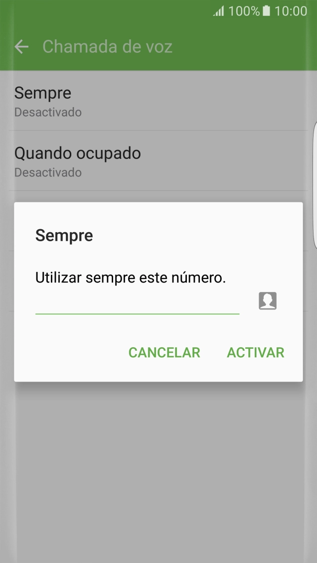 Introduza 123 e prima ACTIVAR.