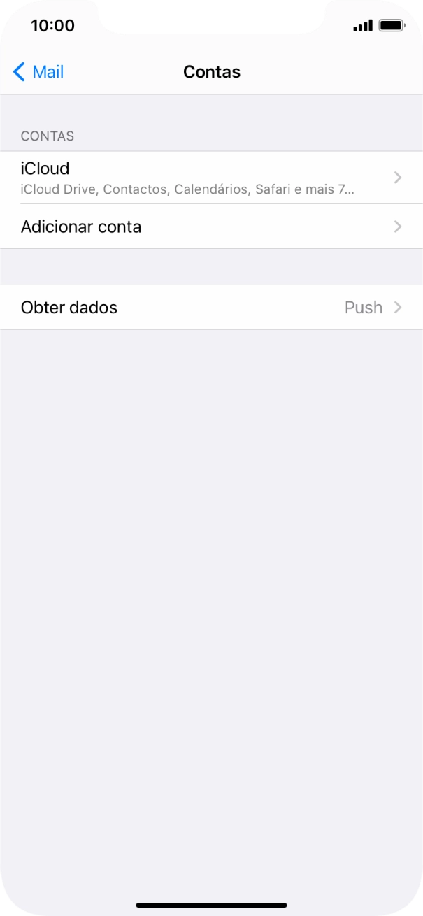 Prima Adicionar conta.