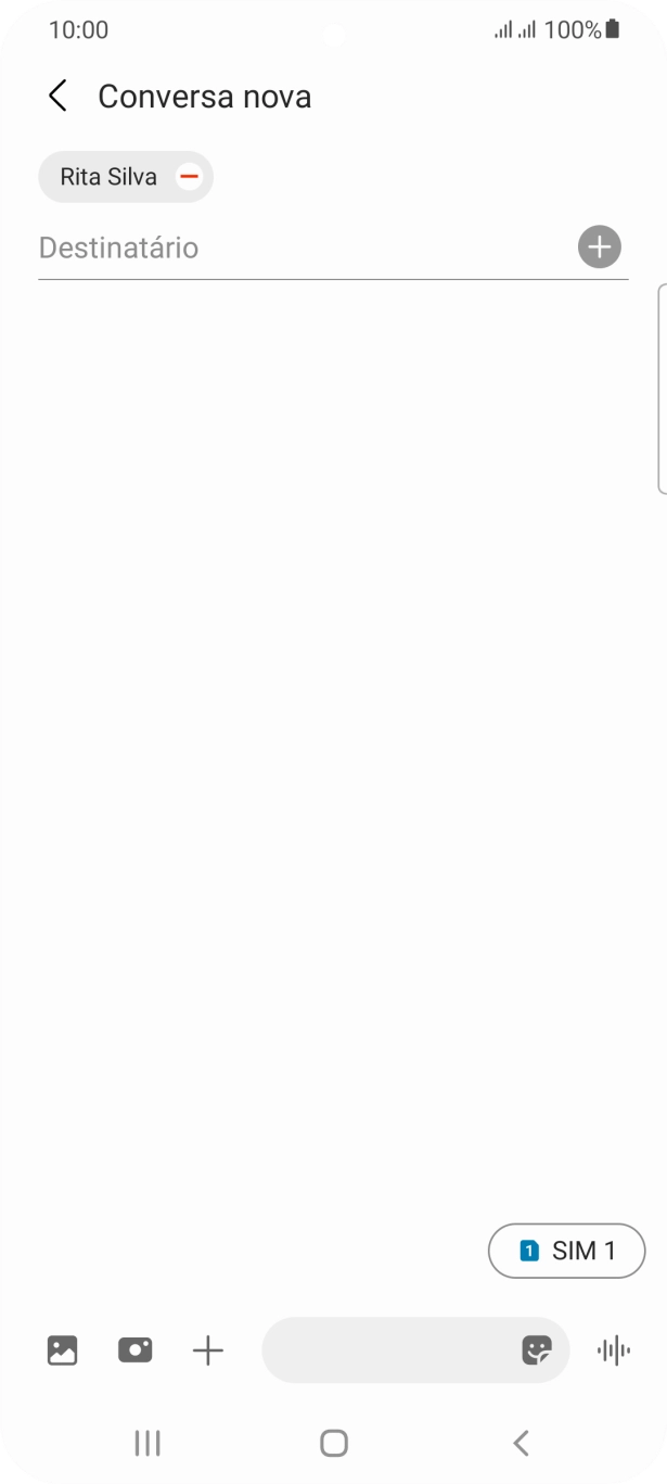 Prima o ícone de cartão SIM para escolher o cartão SIM pretendido.