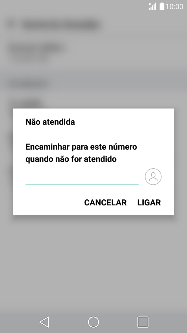 Introduza 123 e prima LIGAR.