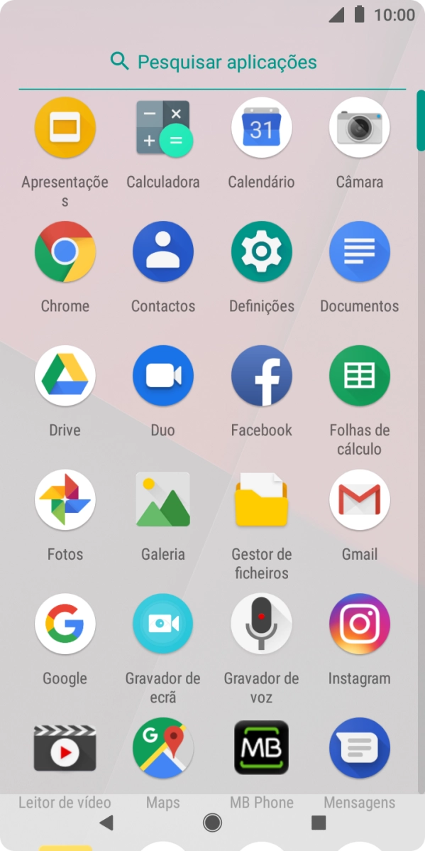 Prima Galeria e vá até à pasta pretendida.