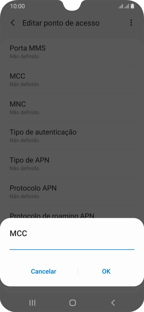 Introduza 268 e prima OK.