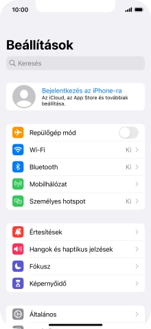 Válaszd a Bejelentkezés az iPhone-ra lehetőséget.