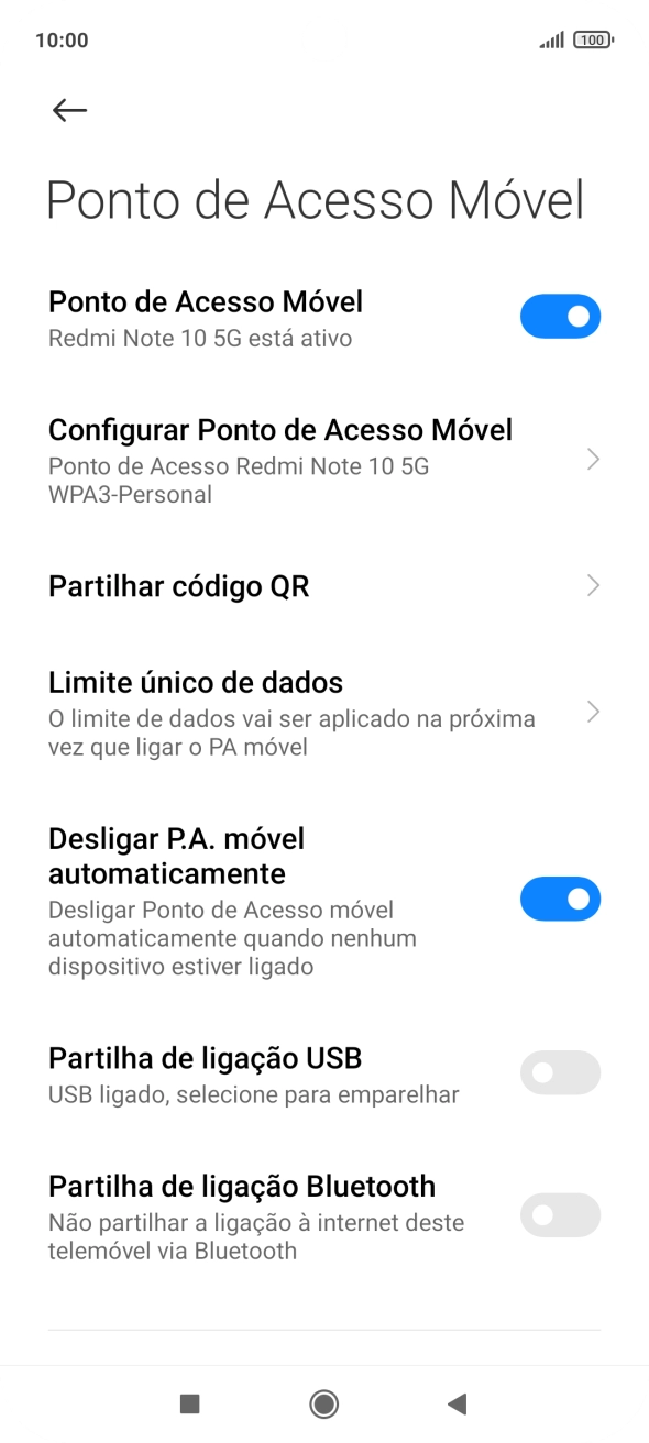 Prima a tecla de início para terminar e voltar ao ecrã inicial.