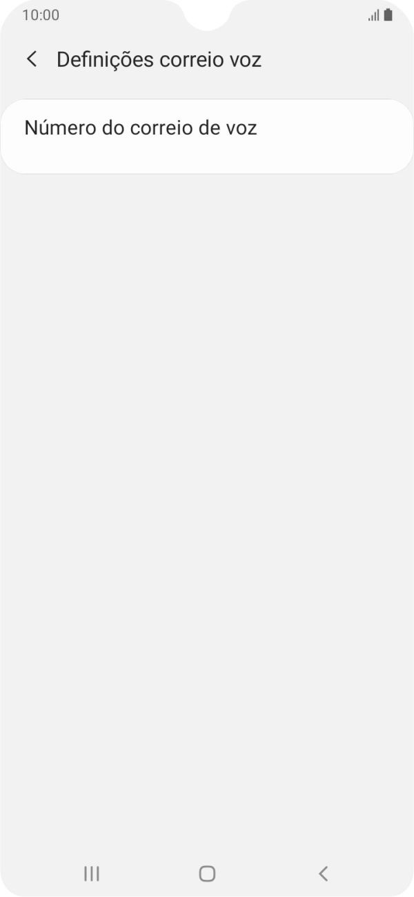 Prima Número do correio de voz.