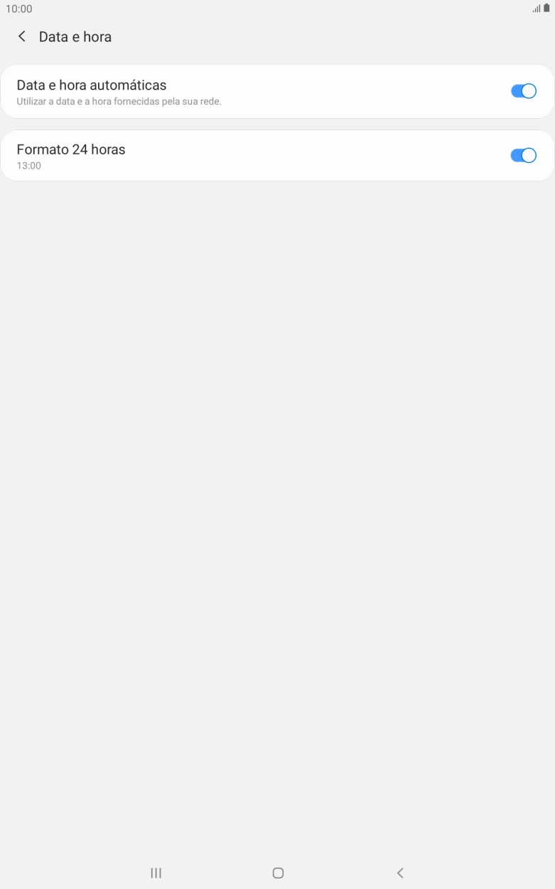 Prima a tecla de início para terminar e voltar ao ecrã inicial.