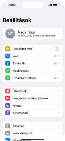 Válaszd a Mobihálózat lehetőséget.